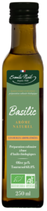 Huile vierge bio aromatisée basilic Emile Noël