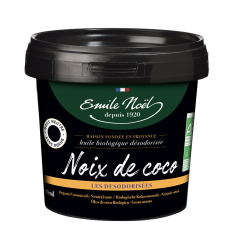 Huile bio de noix de coco désodorisée Emile Noël