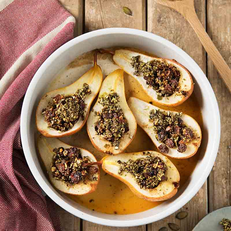 Courge poires au four Emile Noël