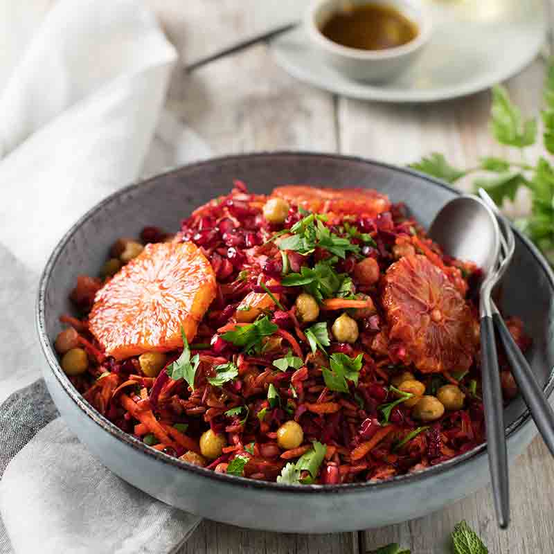 recette lin salade rouge hiver emile noel