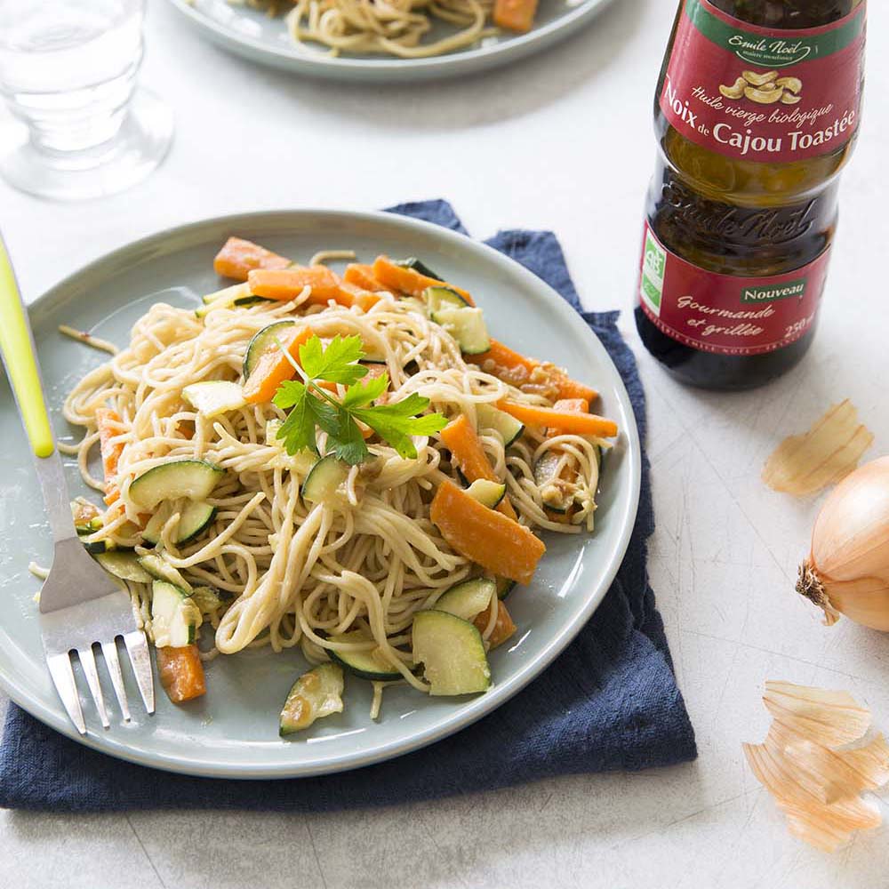 nouilles chinoises carotte courgette sauce cajou2