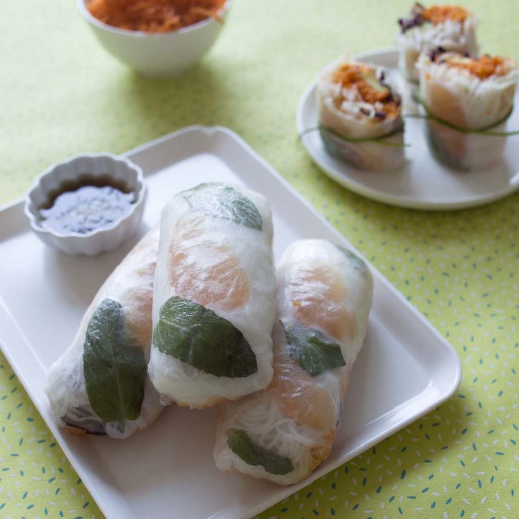 rouleaux de printemps carotte chou avocat sesame1