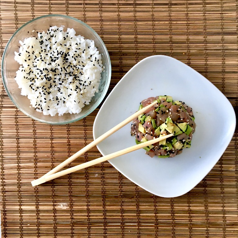 tartare thon et riz