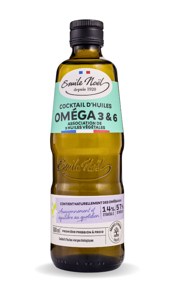 Emile Noel Produit Huiles nutritions gourmandes Omega 36 France 500ml 1571