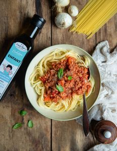 Emile Noel Recette courgetteandco spaghetti a la bolognaise